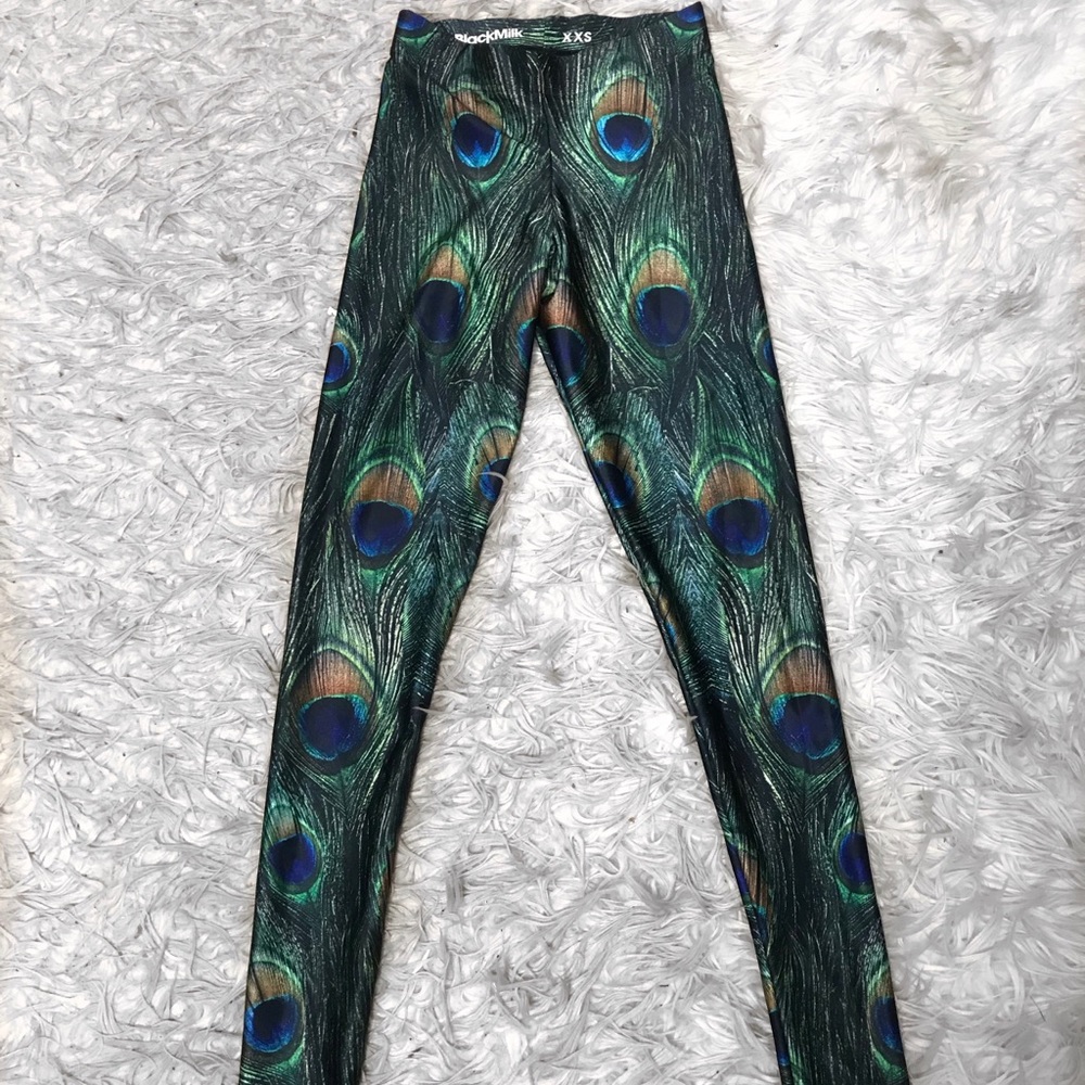 BlackMilk Peacock leggings size XXS
